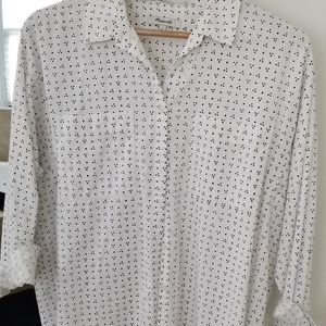 Madewell oversized print button up